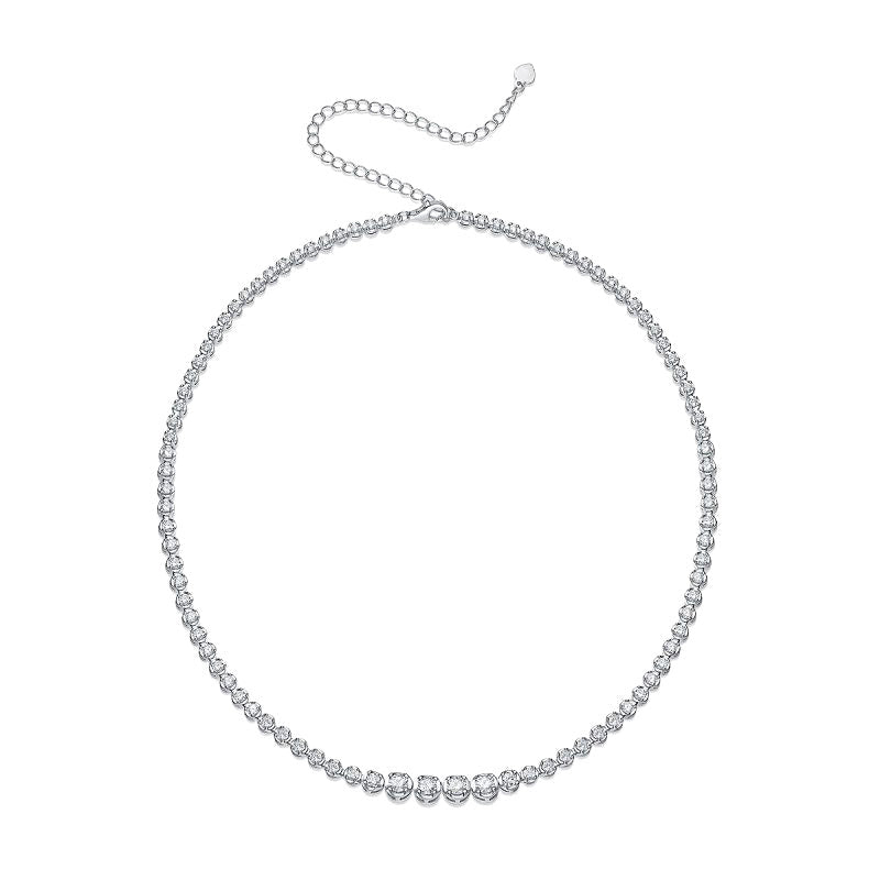 Silver Moissanite Necklaces