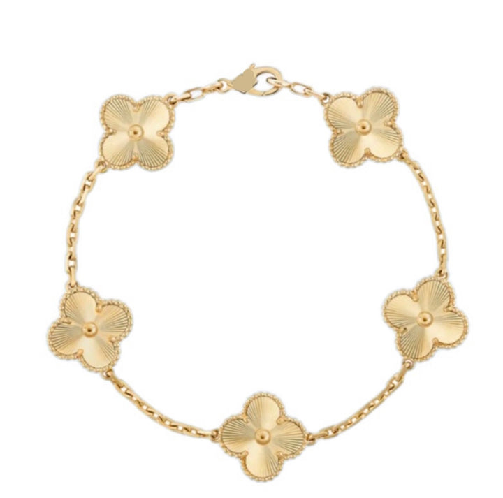 Gold Silver flower Bracelet