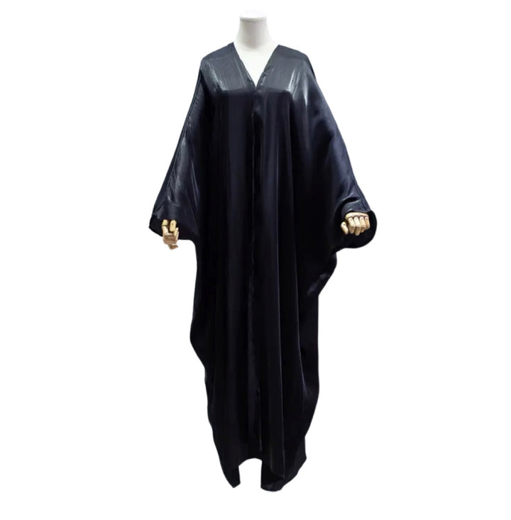 Two tone shimmer open abaya