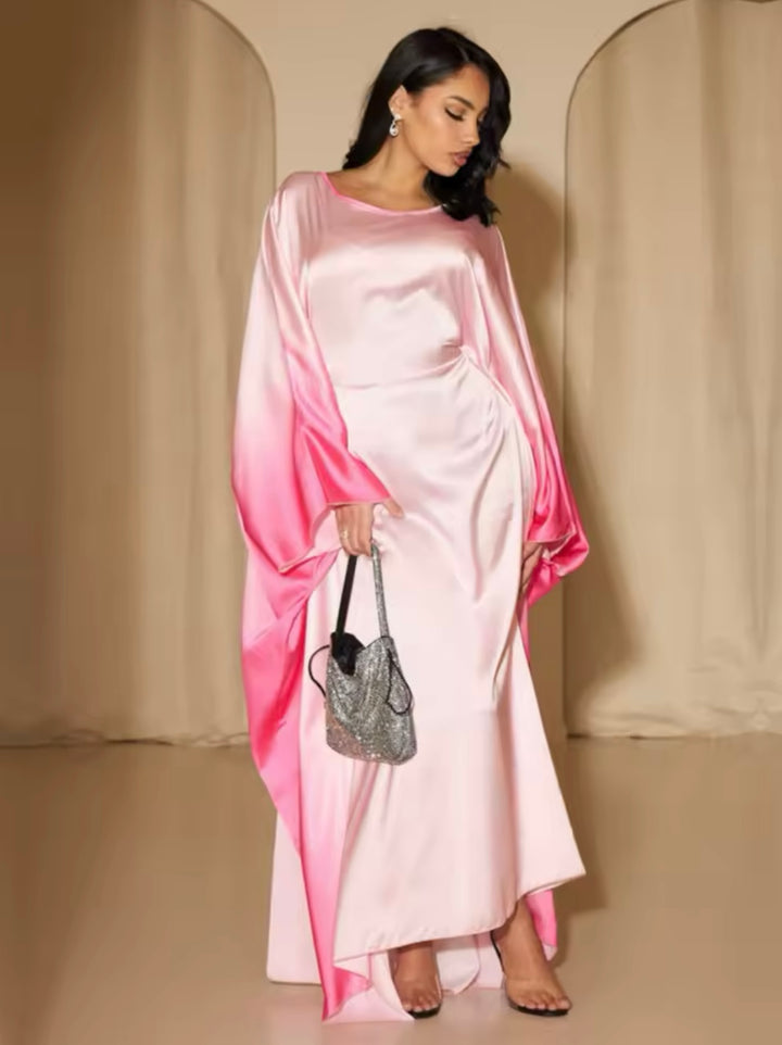 Ombré butterfly abaya