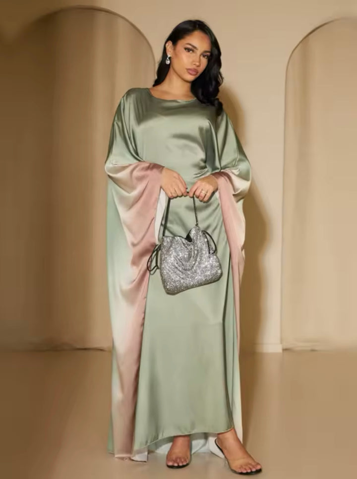 Ombré butterfly abaya