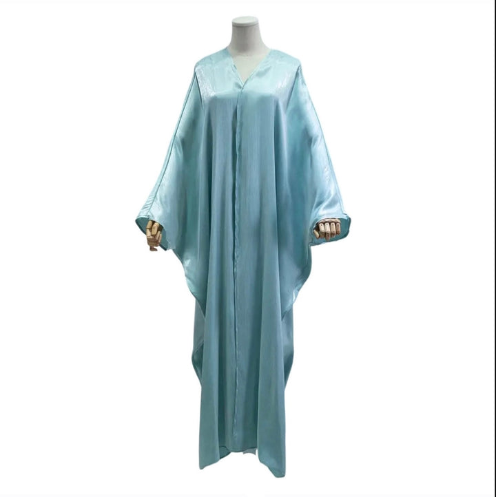 Two tone shimmer open abaya